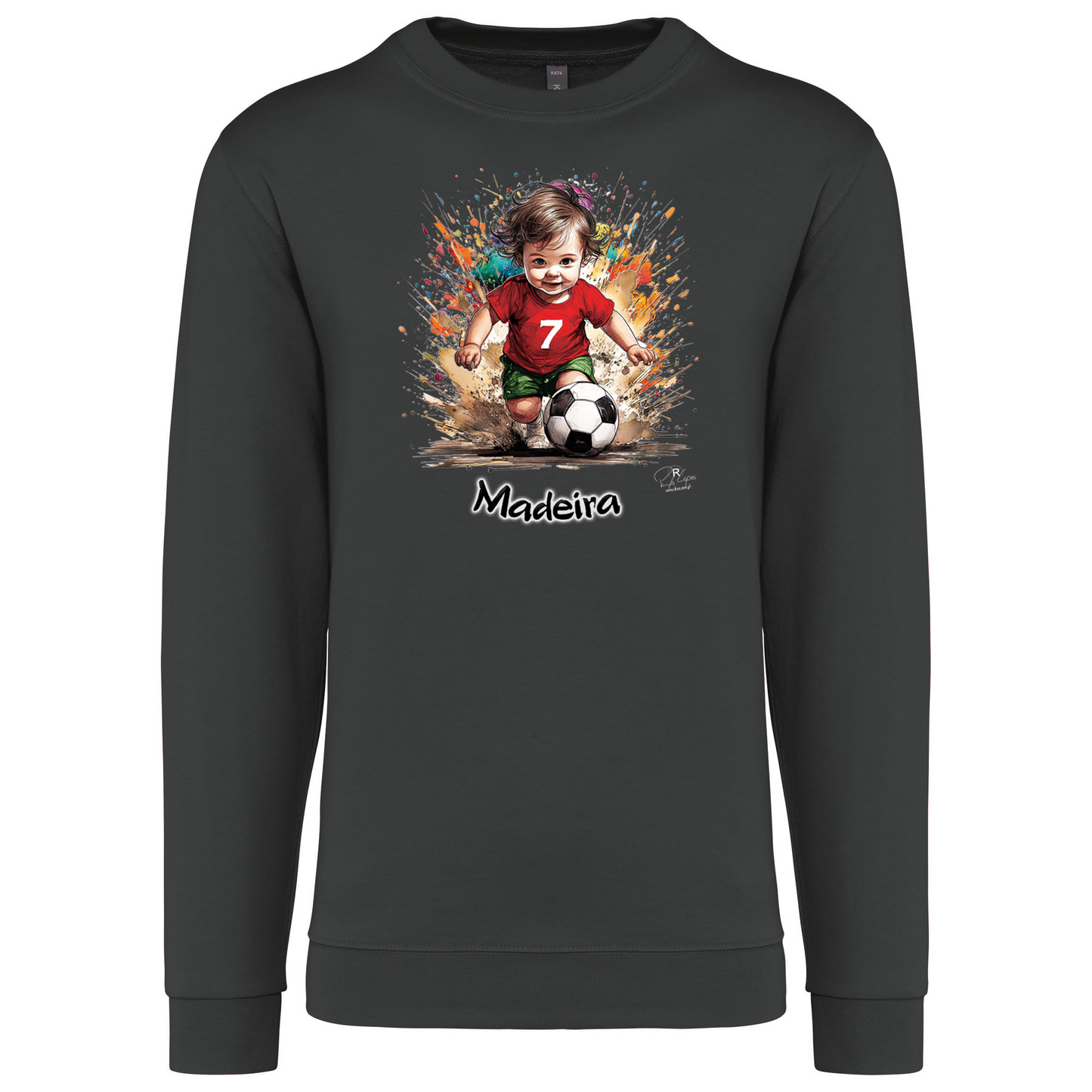 Sweatshirt Kariban sem Capuz 7 Madeira