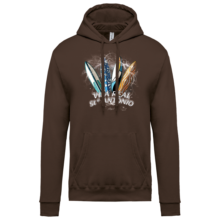 Sweatshirt Kariban com Capuz Surfboards Vila Real Stº António
