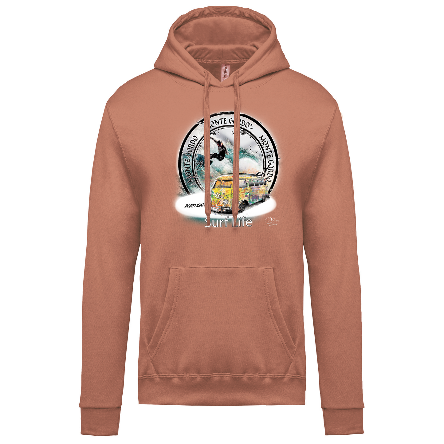 Sweatshirt Kariban com Capuz Surf Life Monte Gordo