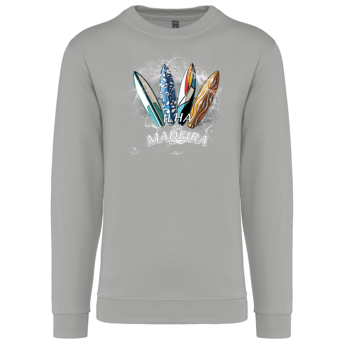 Sweatshirt Kariban sem Capuz Surfboards Ilha da Madeira