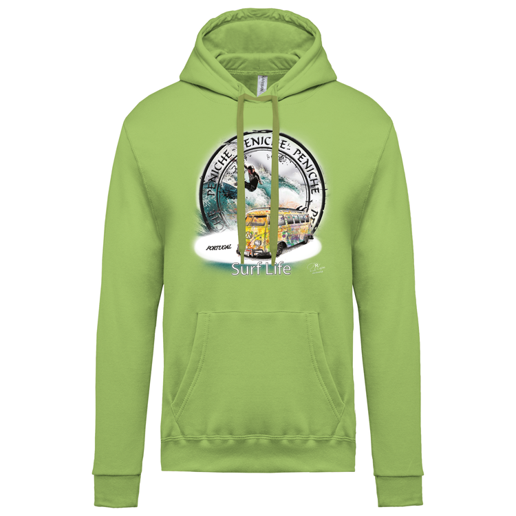 Sweatshirt Kariban com Capuz Surf Life Peniche