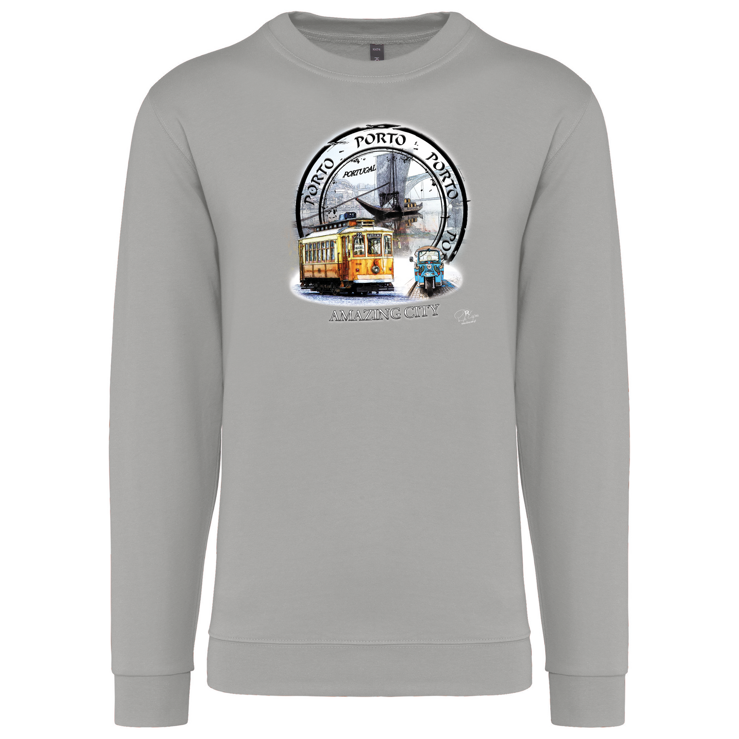 Sweatshirt Kariban sem Capuz Amazing City Porto
