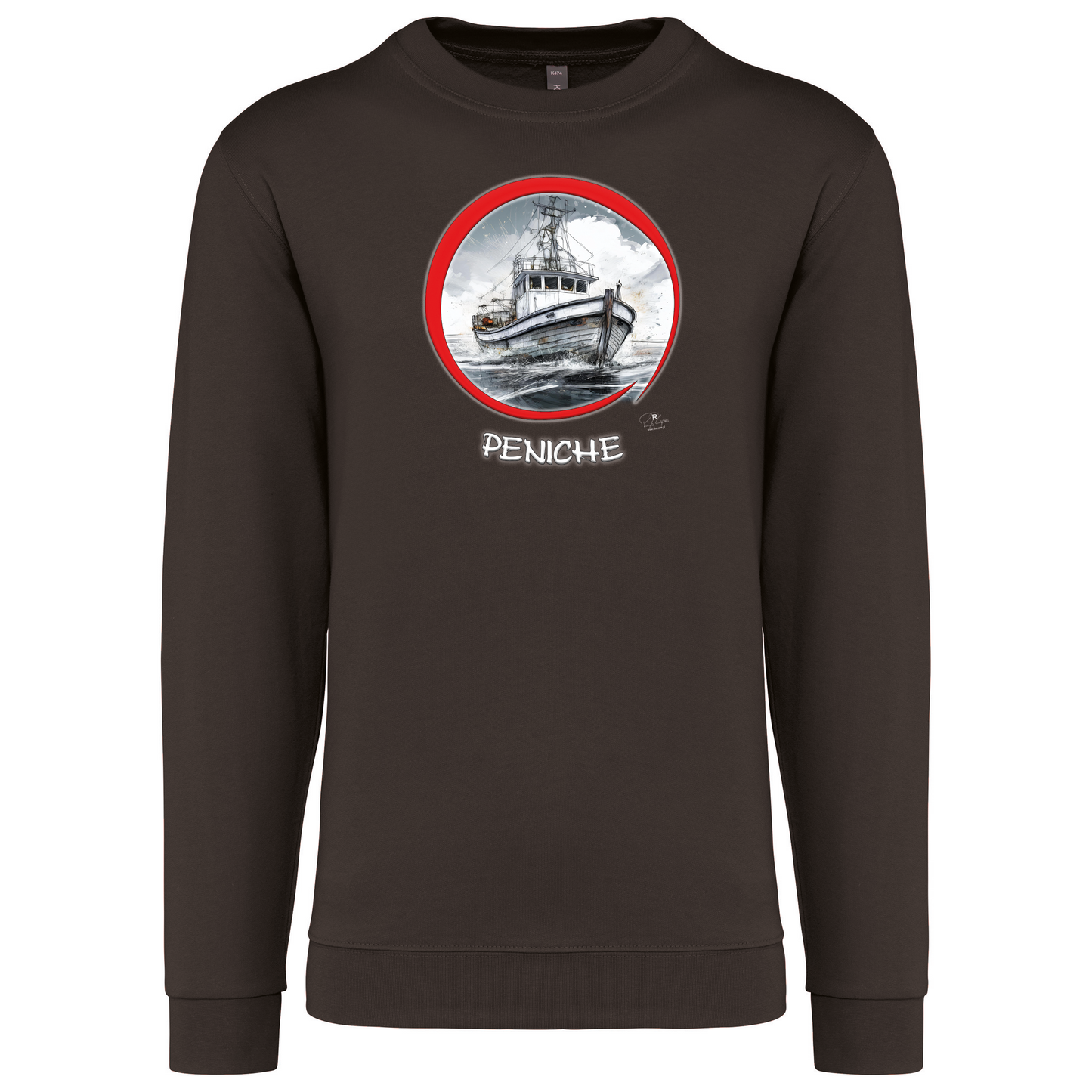 Sweatshirt Kariban sem Capuz Traineira Peniche
