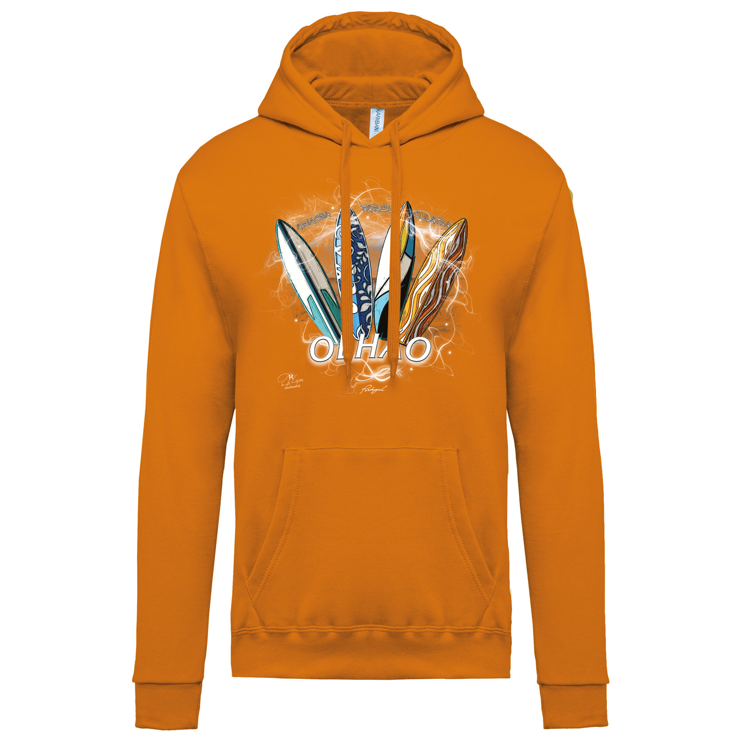 Sweatshirt Kariban com Capuz Surfboards Olhão