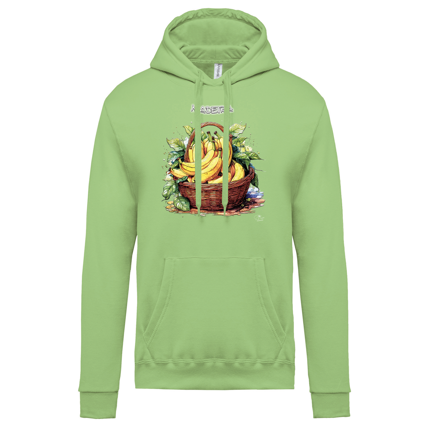 Sweatshirt Kariban com Capuz Cesto Bananas