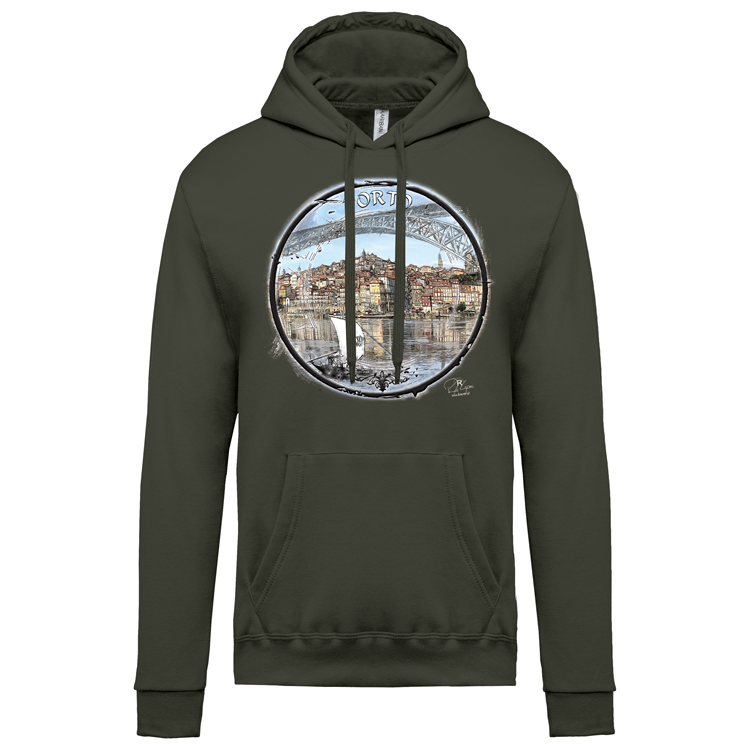 Sweatshirt Kariban com Capuz Selo Porto