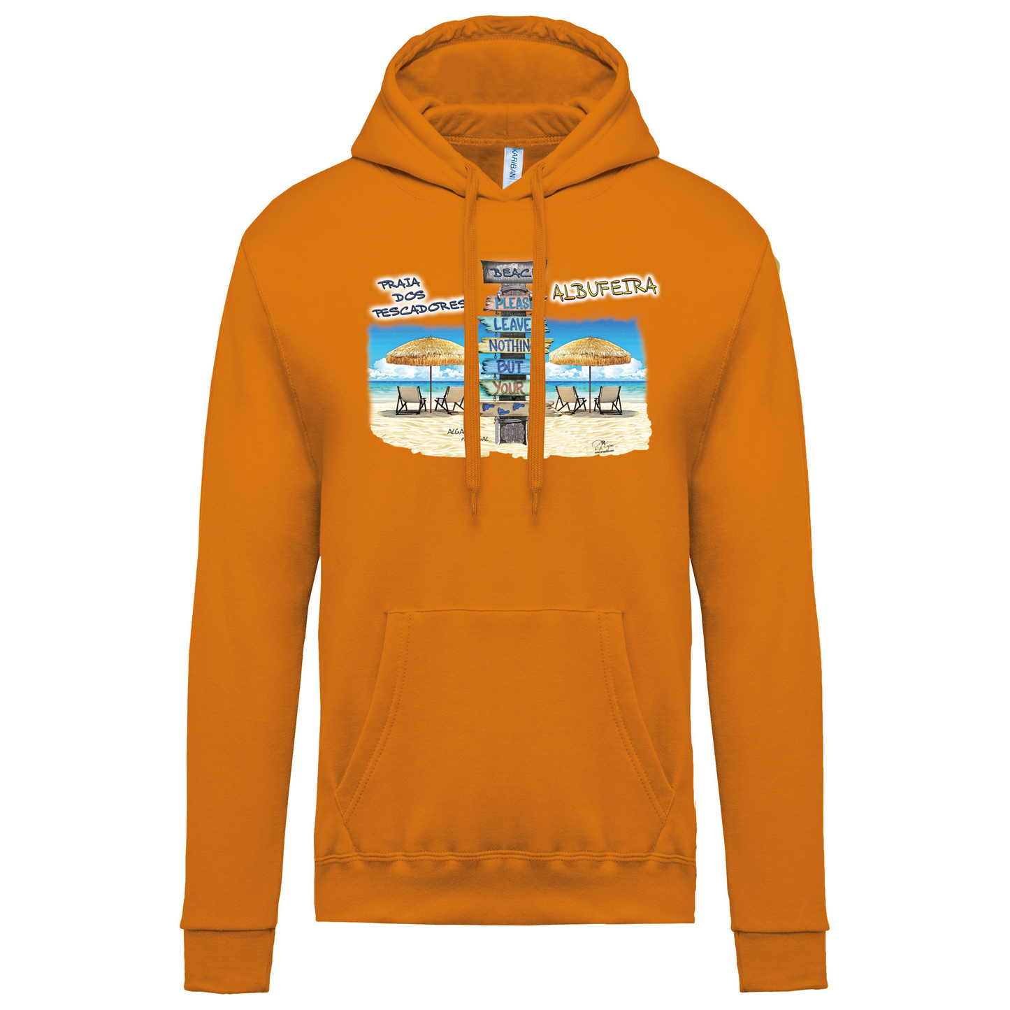 Sweatshirt Kariban com Capuz Pegadas Albufeira