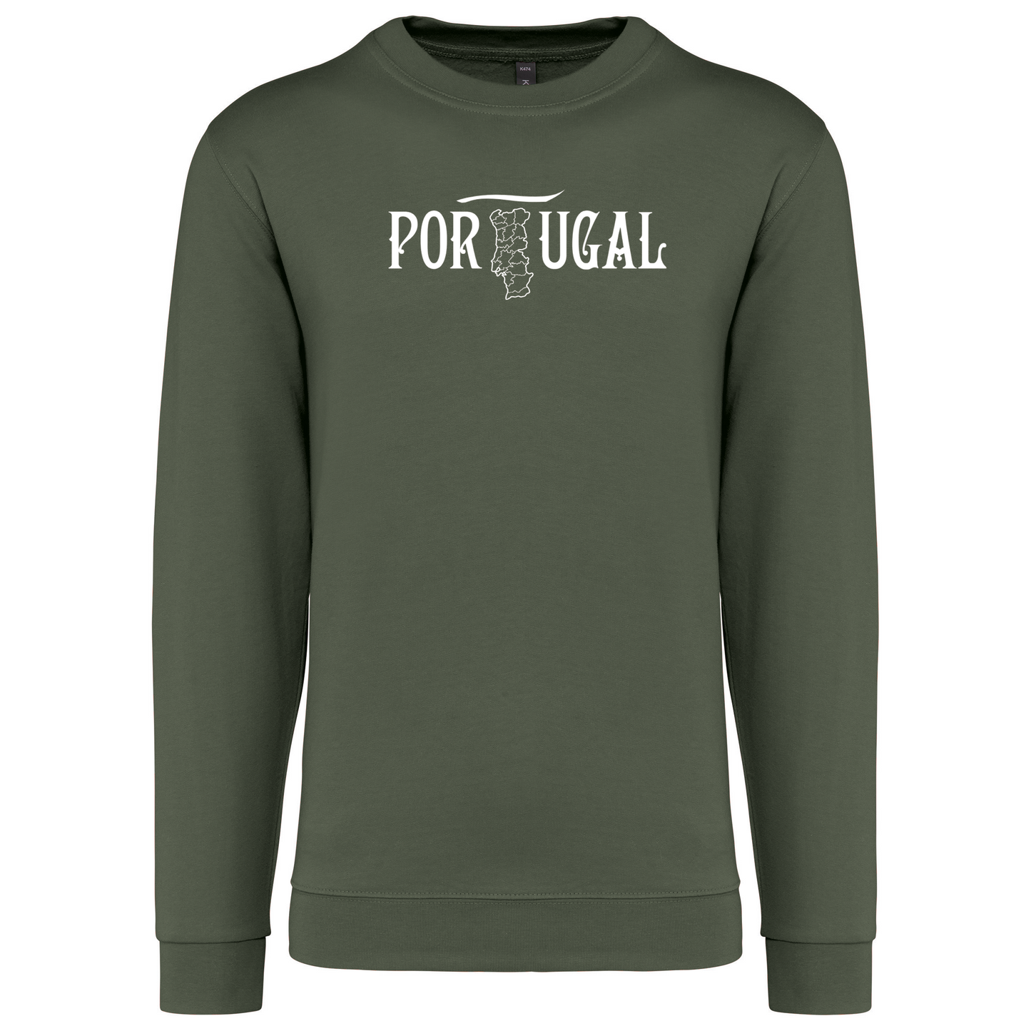 Sweatshirt Kariban sem Capuz Mapa de Portugal