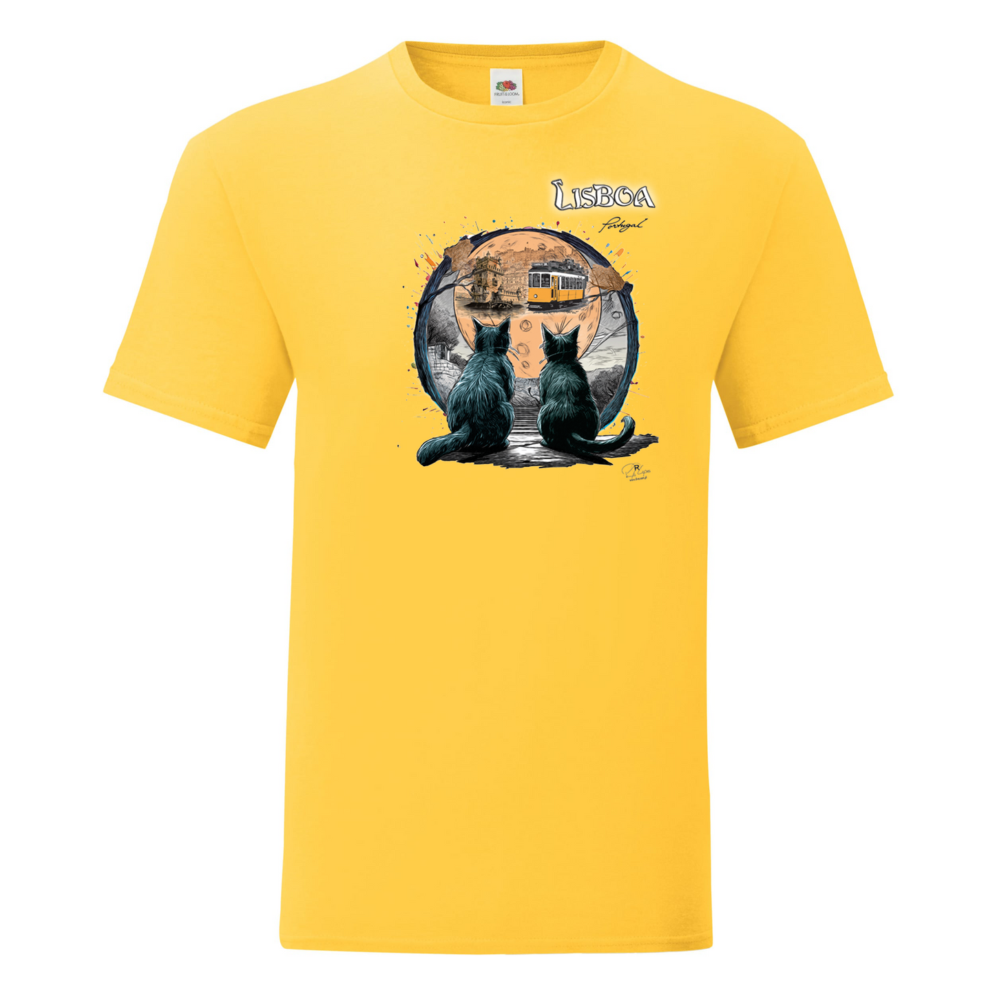 T-shirt Fruit of the Loom, Iconic, 150g, Luar Lisboa