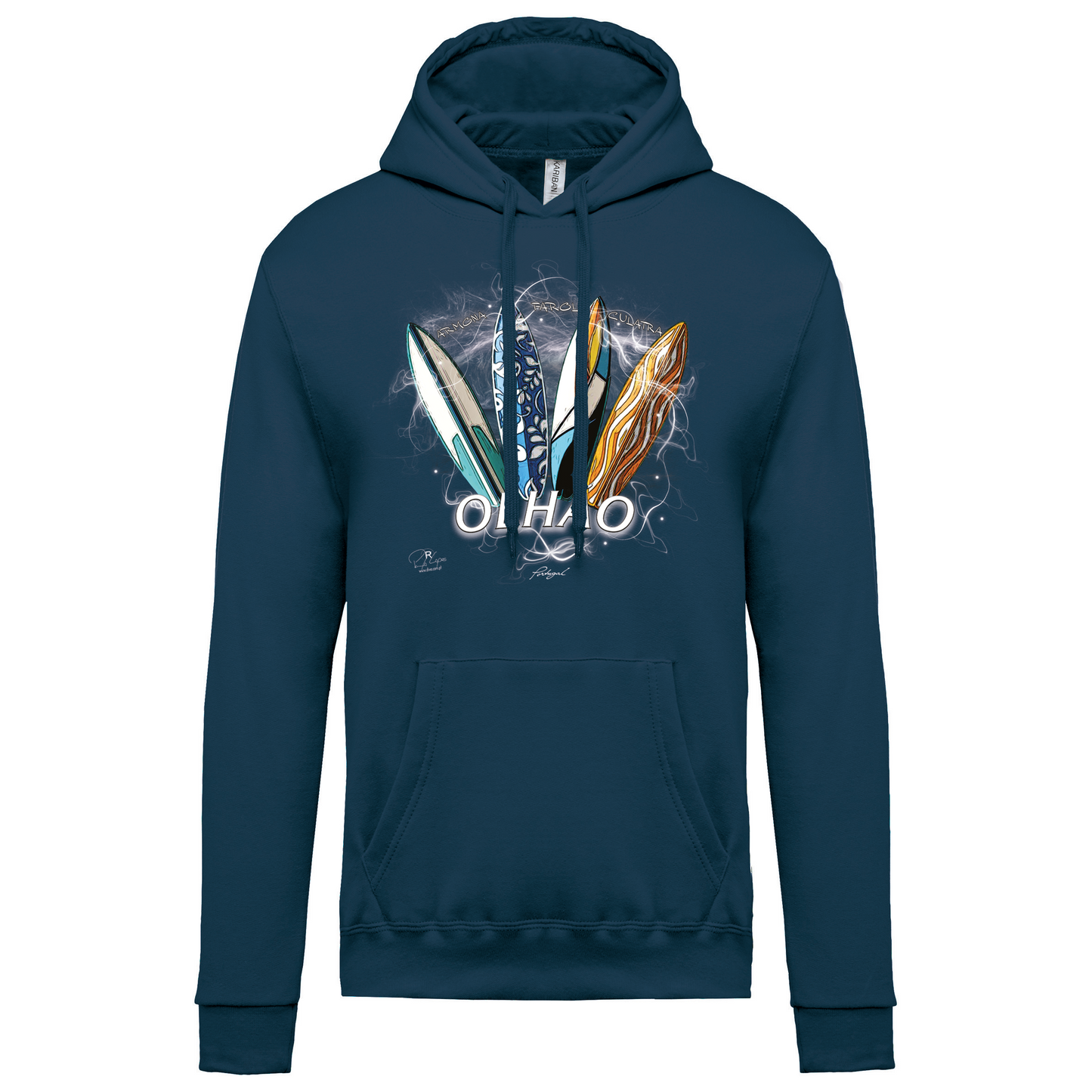 Sweatshirt Kariban com Capuz Surfboards Olhão