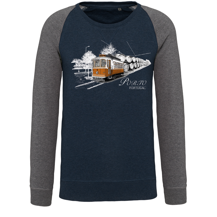 Sweatshirt Bicolor sem capuz Pipas
