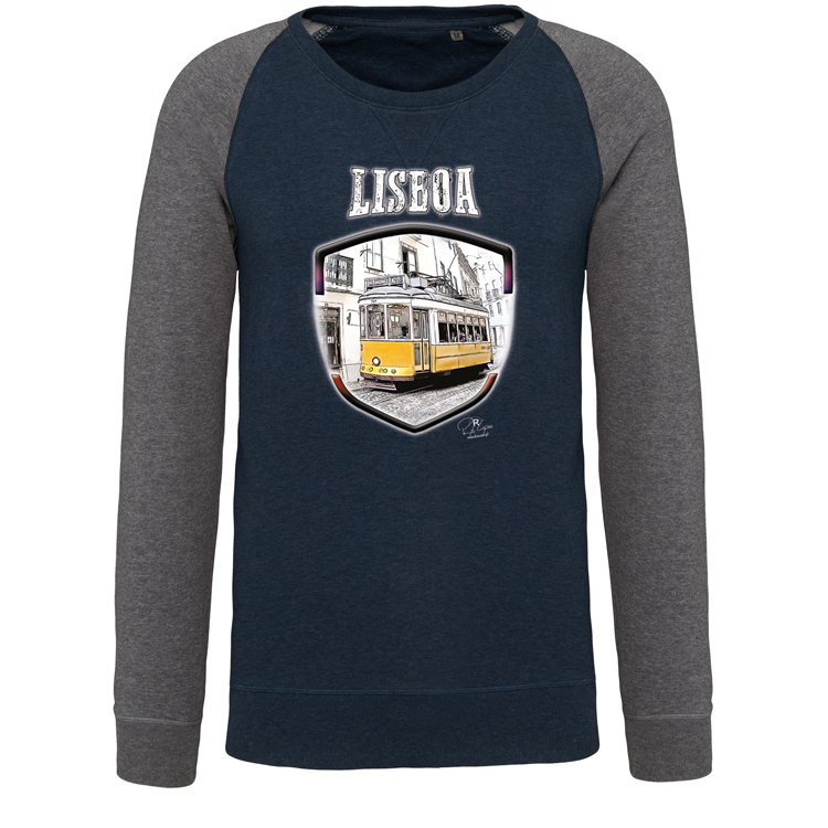 Sweatshirt Bicolor sem capuz Lisbon Shield