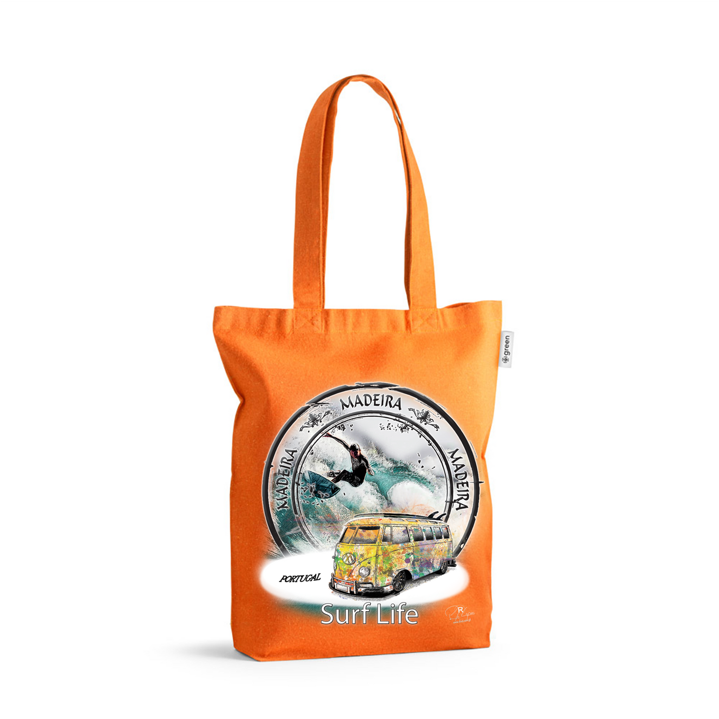 Sacos de Algodão Ecológico 220g Surf Life Ilha da Madeira