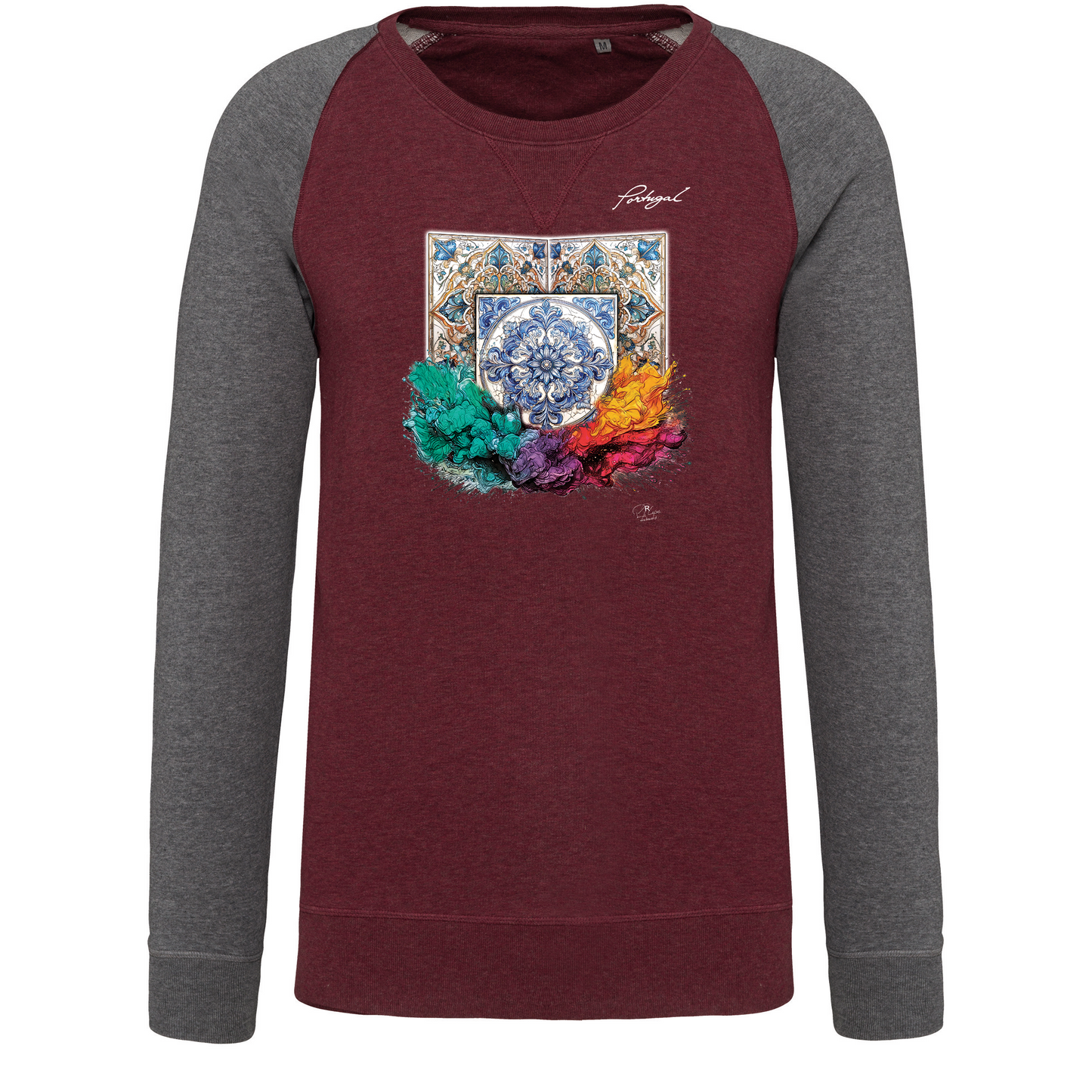 Sweatshirt Bicolor sem capuz Azulejos 1