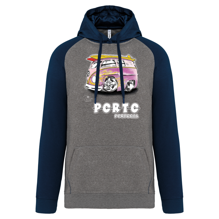 Sweatshirt Bicolor com capuz Gorduxinha Porto