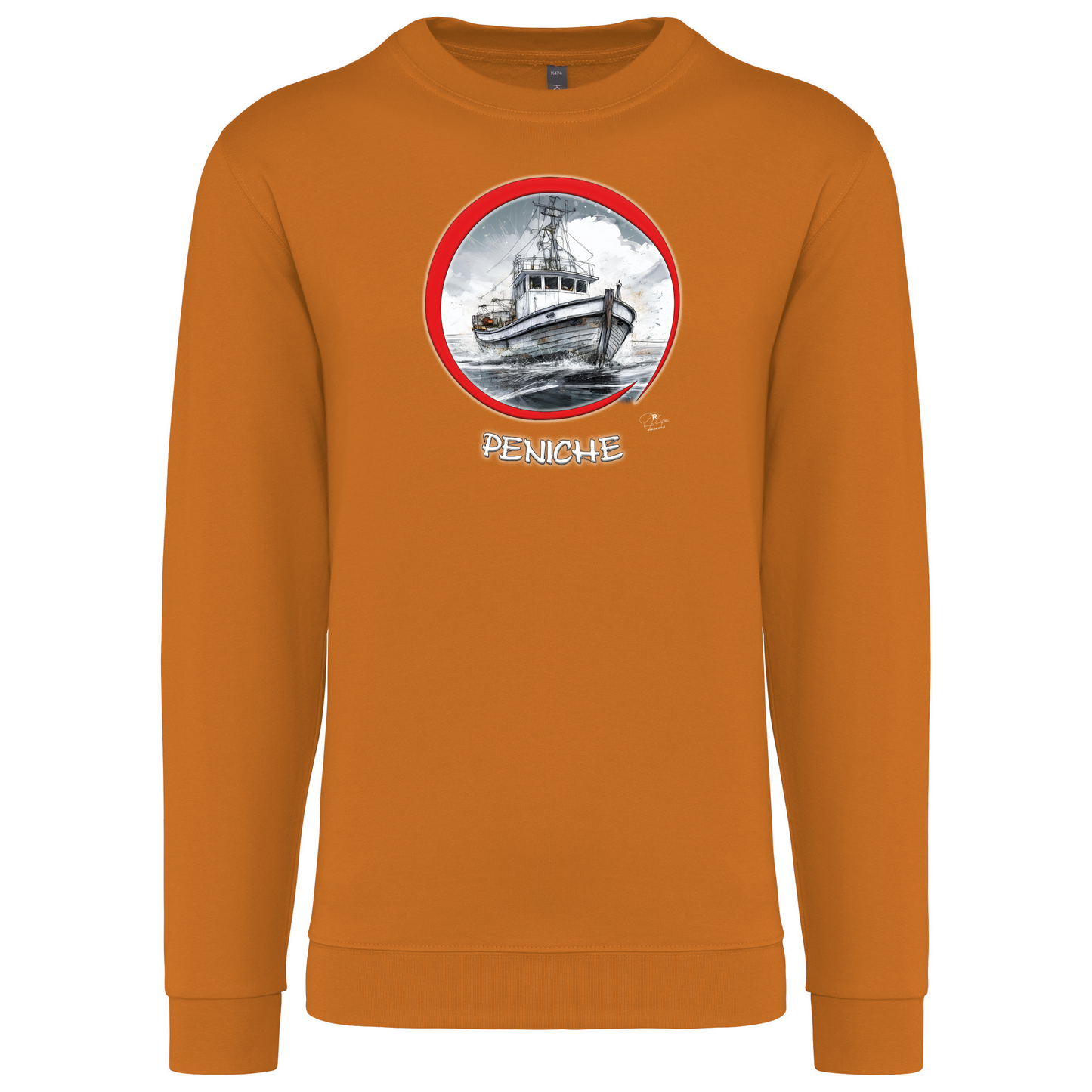 Sweatshirt Kariban sem Capuz Traineira Peniche