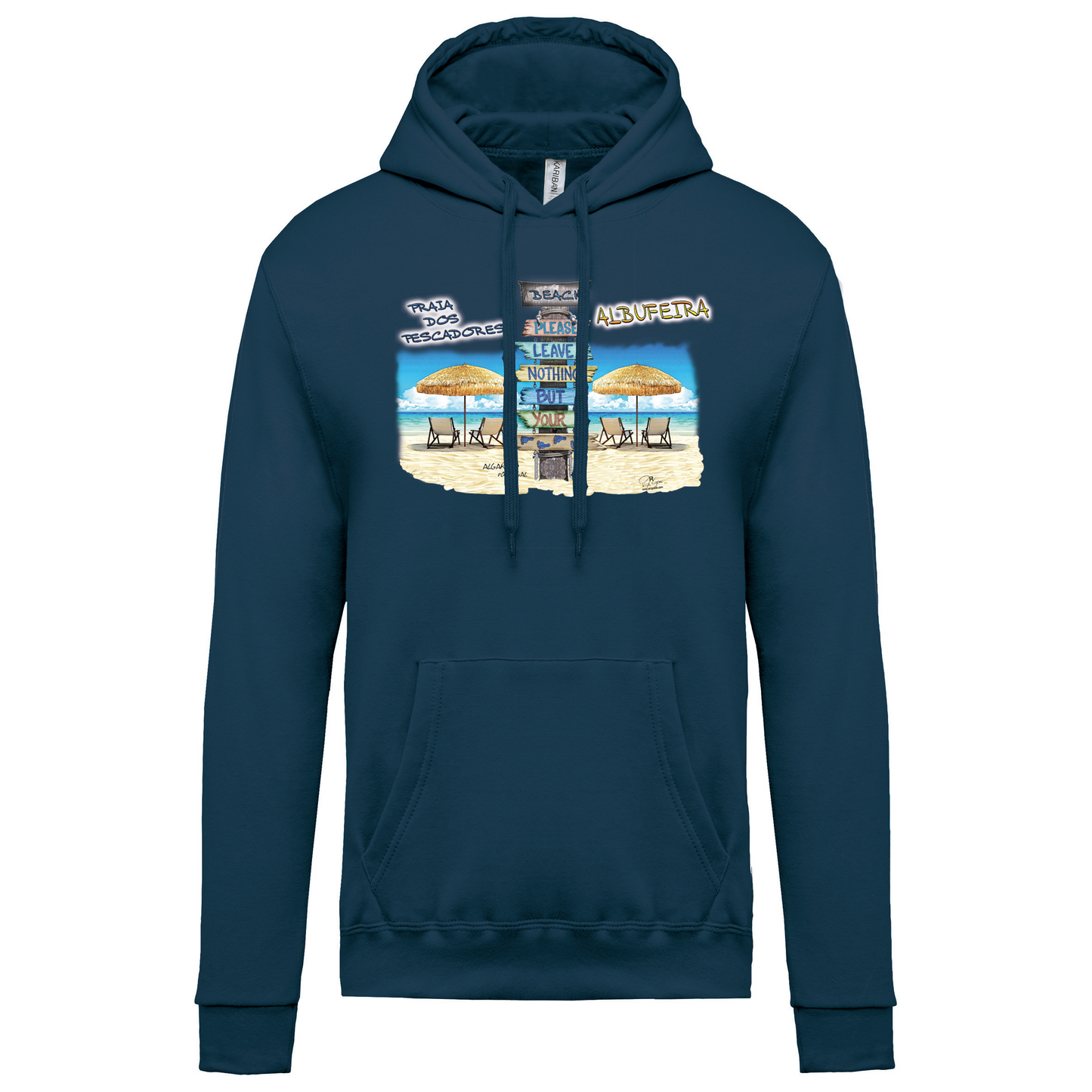 Sweatshirt Kariban com Capuz Pegadas Albufeira