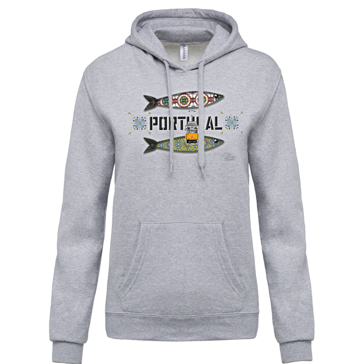 Sweatshirt Kariban com Capuz Duas Sardinhas Coimbra