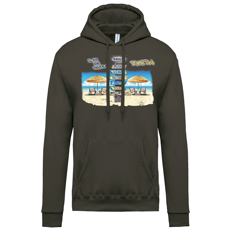 Sweatshirt Kariban com Capuz Pegadas Tavira