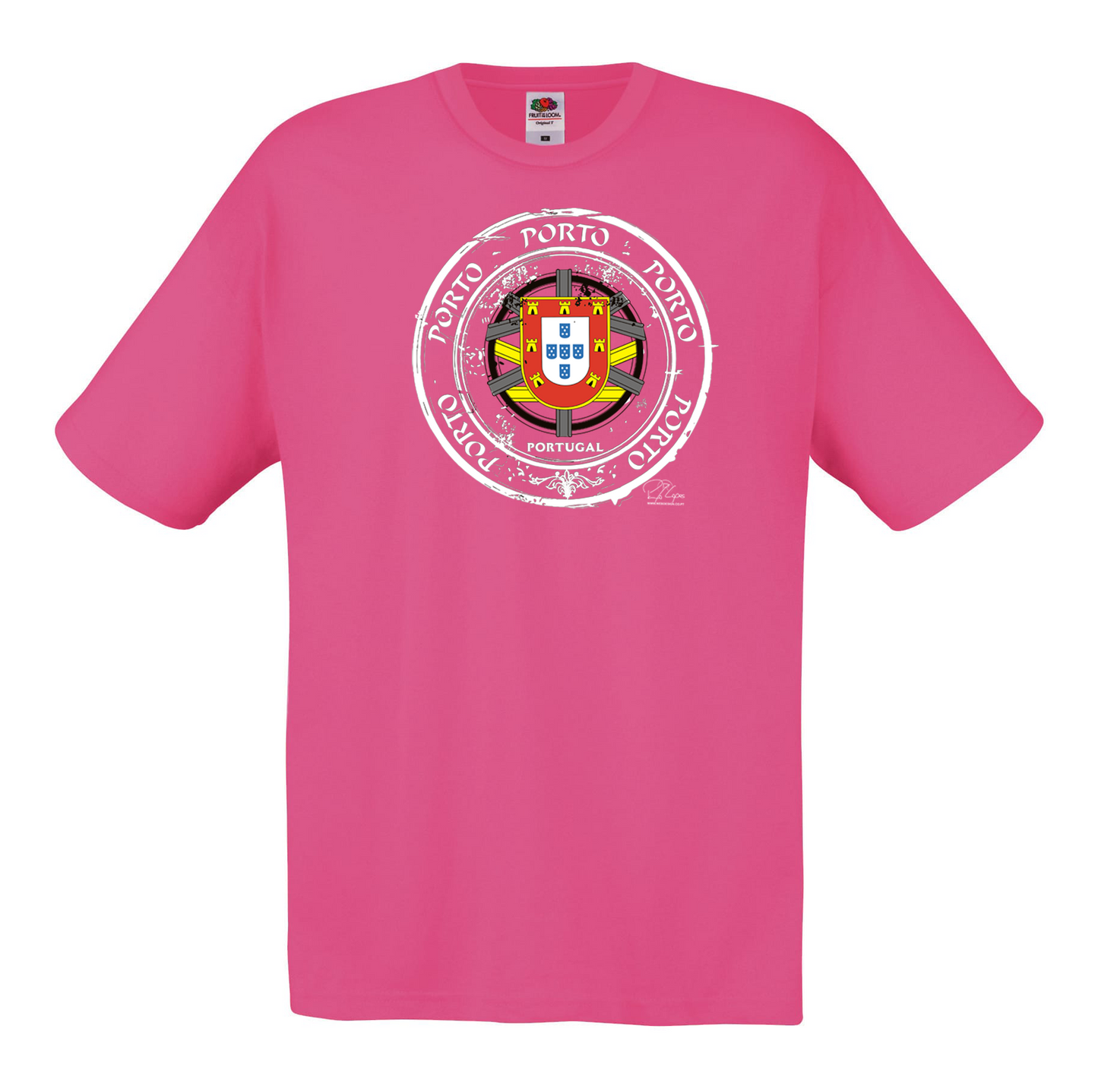 T-shirt Fruit of the Loom, Original 145g, Selo Escudo Porto