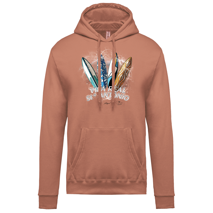 Sweatshirt Kariban com Capuz Surfboards Vila Real Stº António