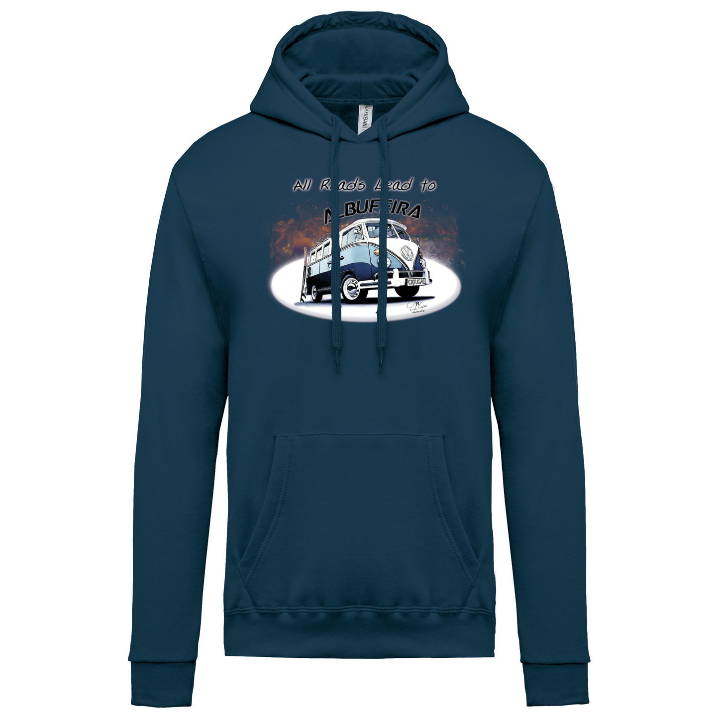 Sweatshirt Kariban com Capuz All Roads Lead to Albufeira