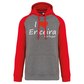 Sweatshirt Bicolor com capuz I Love Ericeira