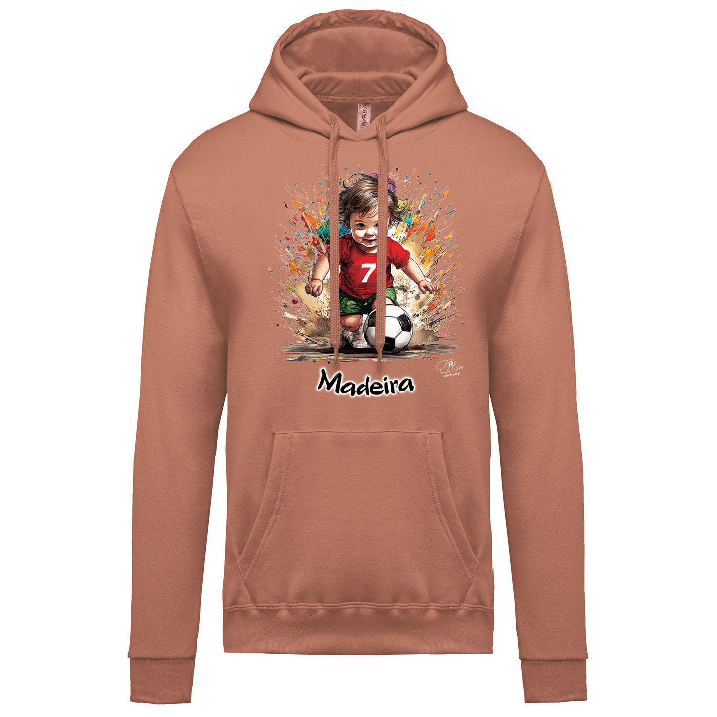 Sweatshirt Kariban com Capuz 7 Madeira