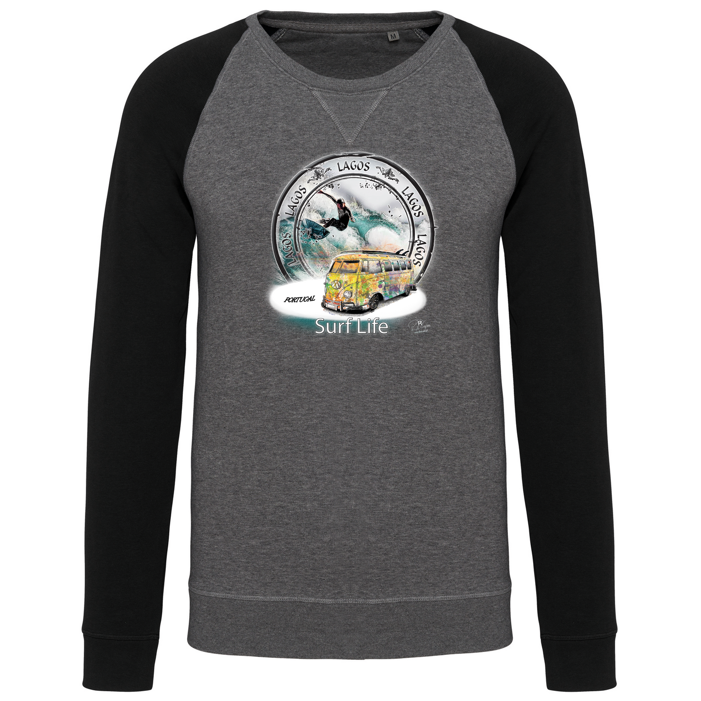 Sweatshirt Bicolor sem capuz Surf Life Lagos