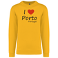 Sweatshirt Kariban sem Capuz I Love Porto