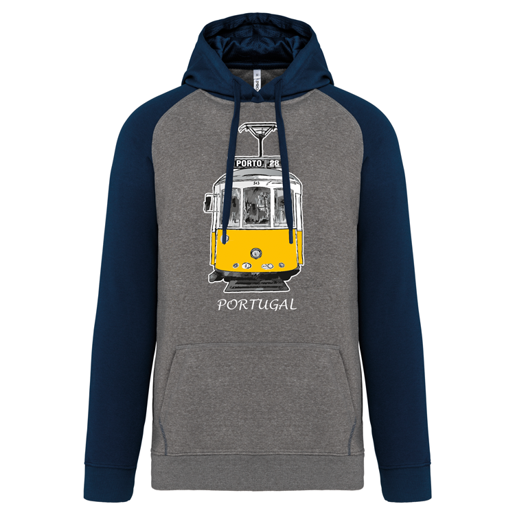 Sweatshirt Bicolor com capuz Grandalhão Porto