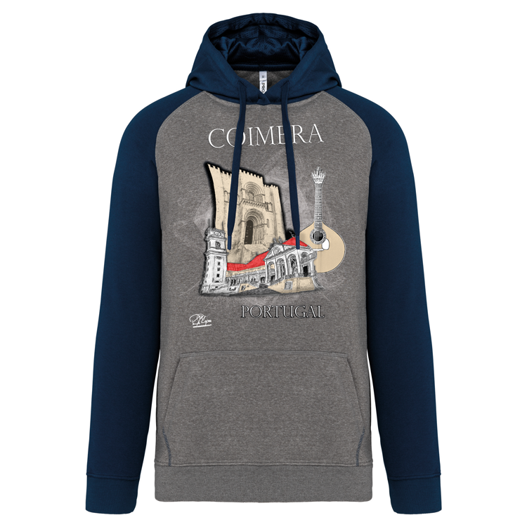 Sweatshirt Bicolor com capuz Sé de Coimbra