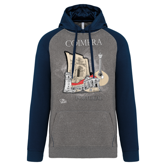 Sweatshirt Bicolor com capuz Sé de Coimbra