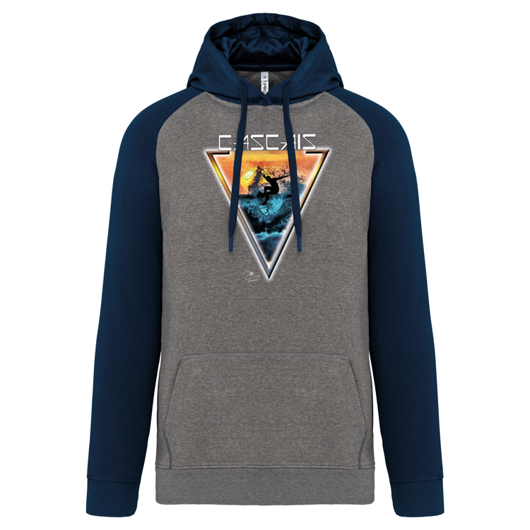 Sweatshirt Bicolor com capuz Sunset Cascais
