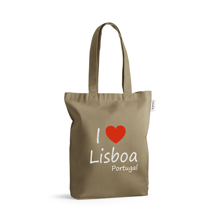 Sacos de Algodão Ecológico 220g I Love Lisboa