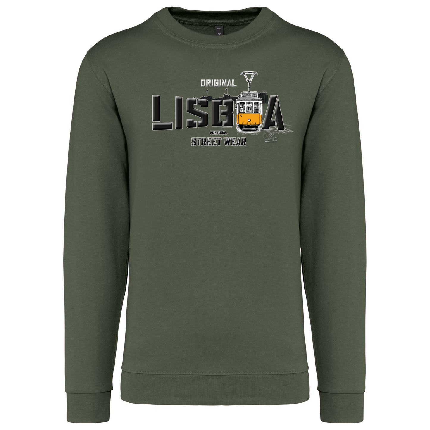 Sweatshirt Kariban sem Capuz Original Lisboa