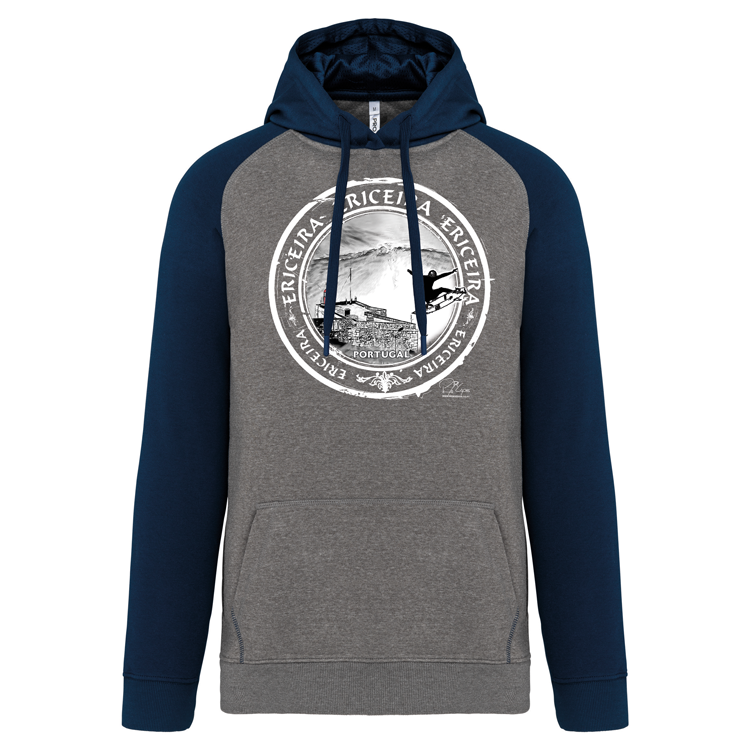 Sweatshirt Bicolor com capuz Selo Ericeira