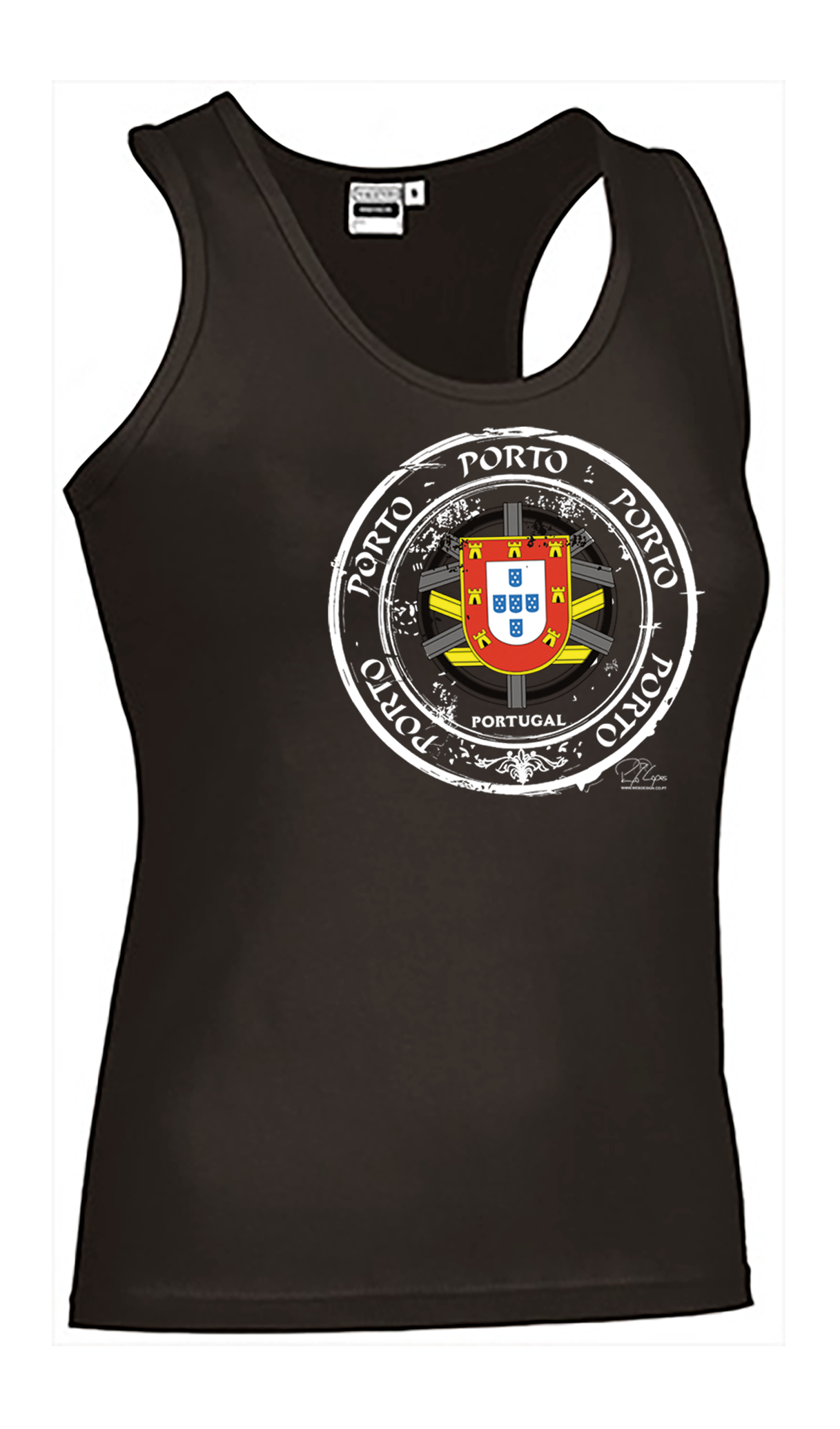 T-shirt Alças Senhora Selo Escudo Porto