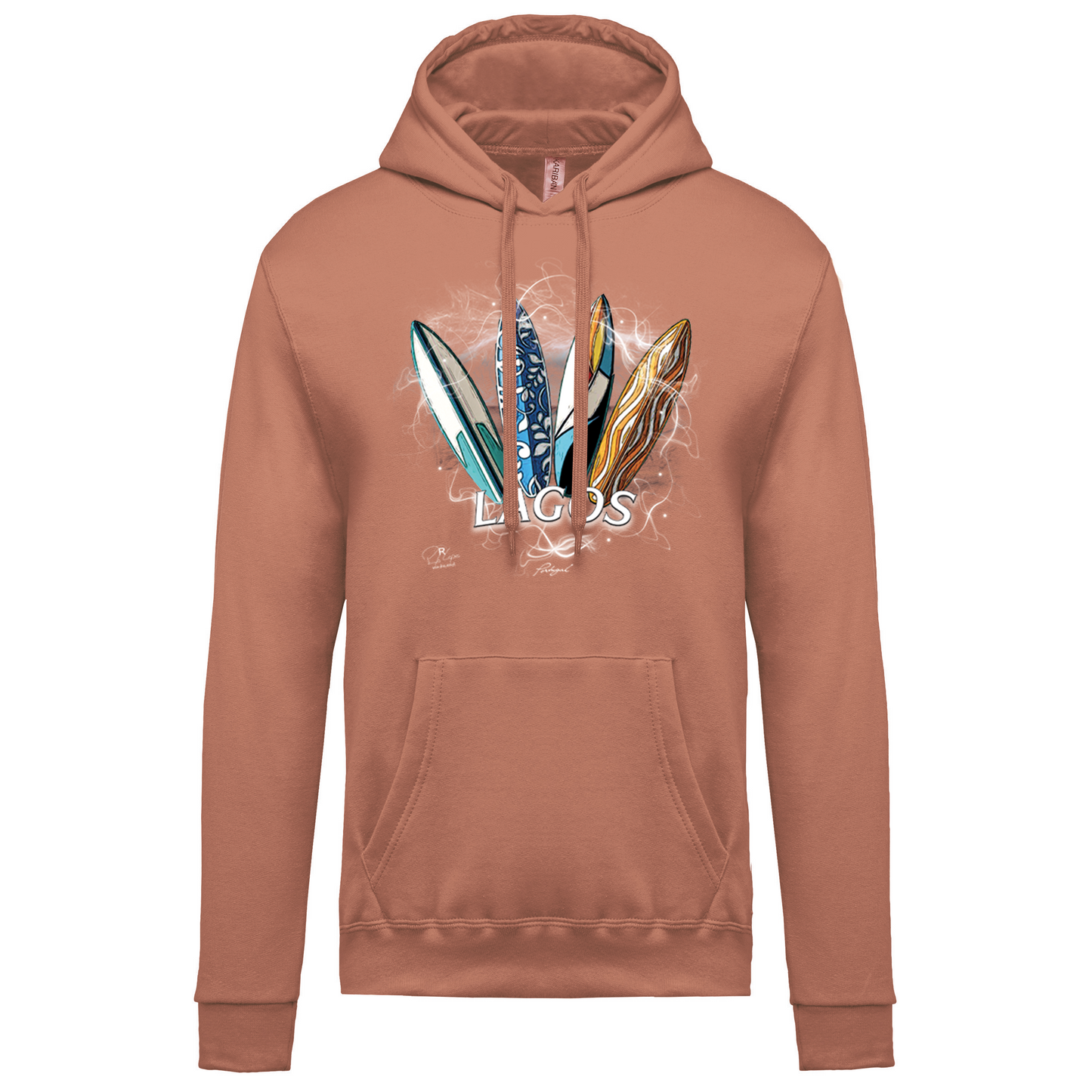 Sweatshirt Kariban com Capuz Surfboards Lagos