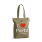Sacos de Algodão Ecológico 220g I Love Porto