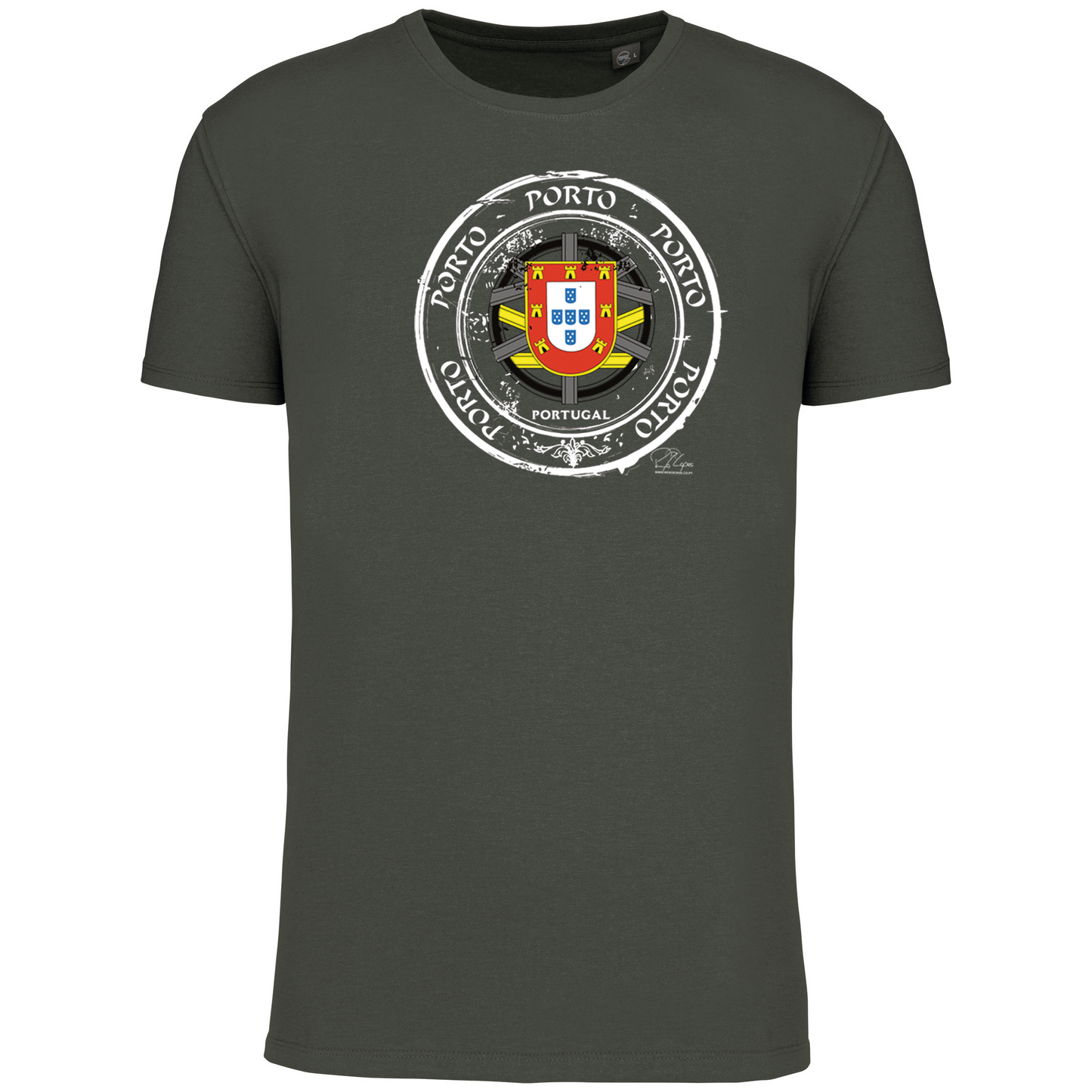T-Shirt Algodão Biológico Selo Escudo Porto