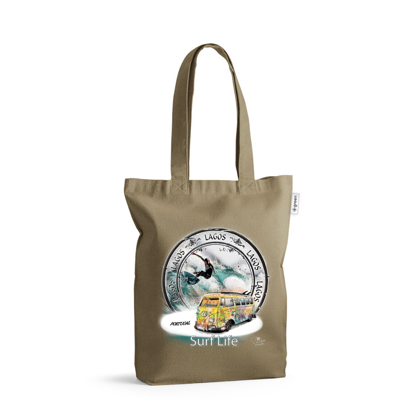 Sacos de Algodão Ecológico 220g Surf Life Lagos