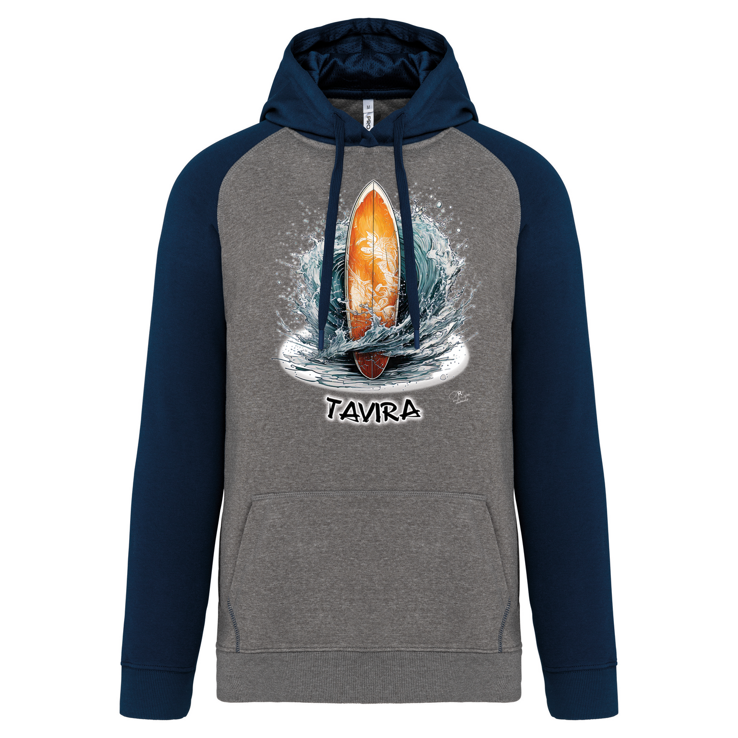 Sweatshirt Bicolor com capuz Prancha Tavira
