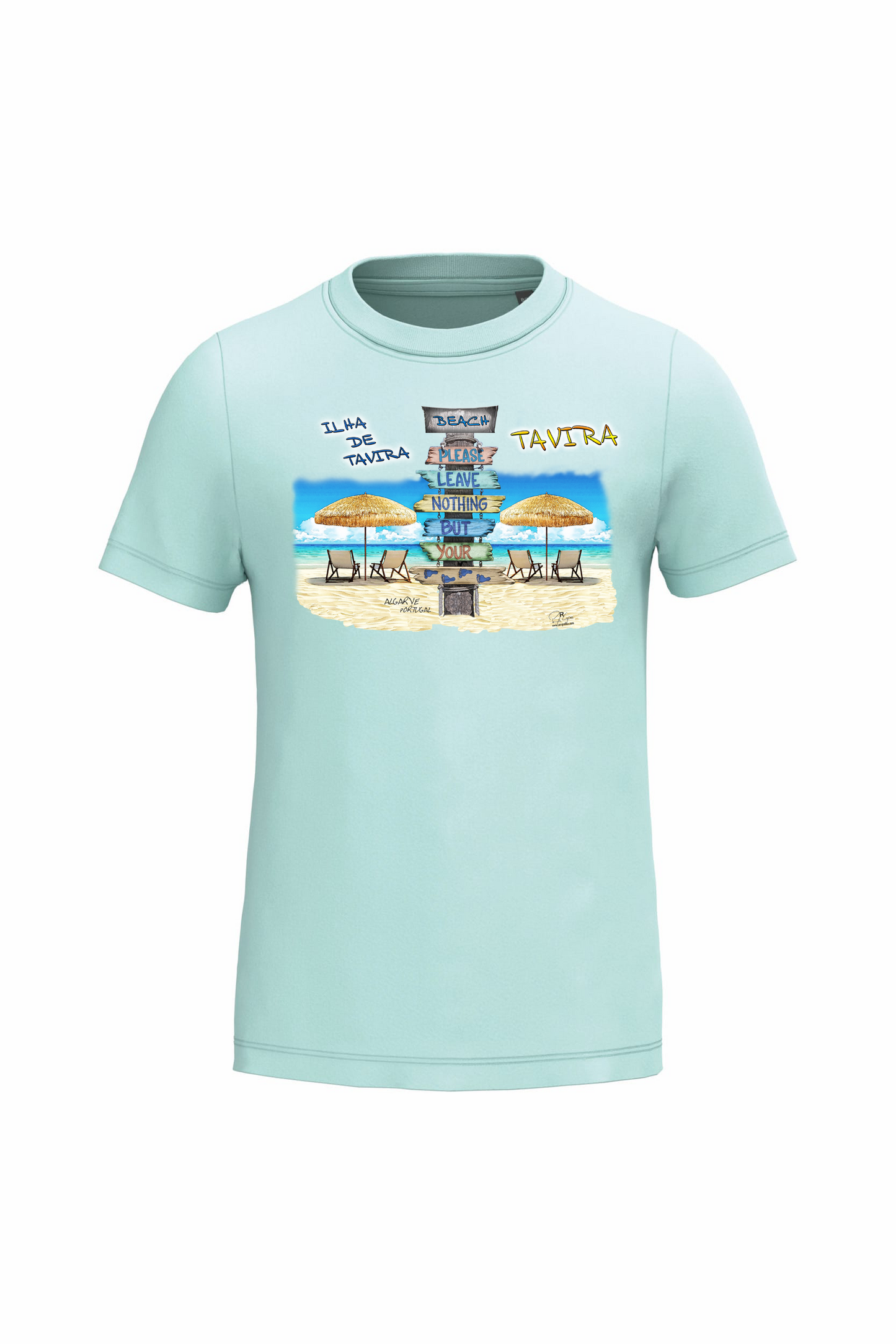 T-shirt de Criança Kariban Pégadas Tavira