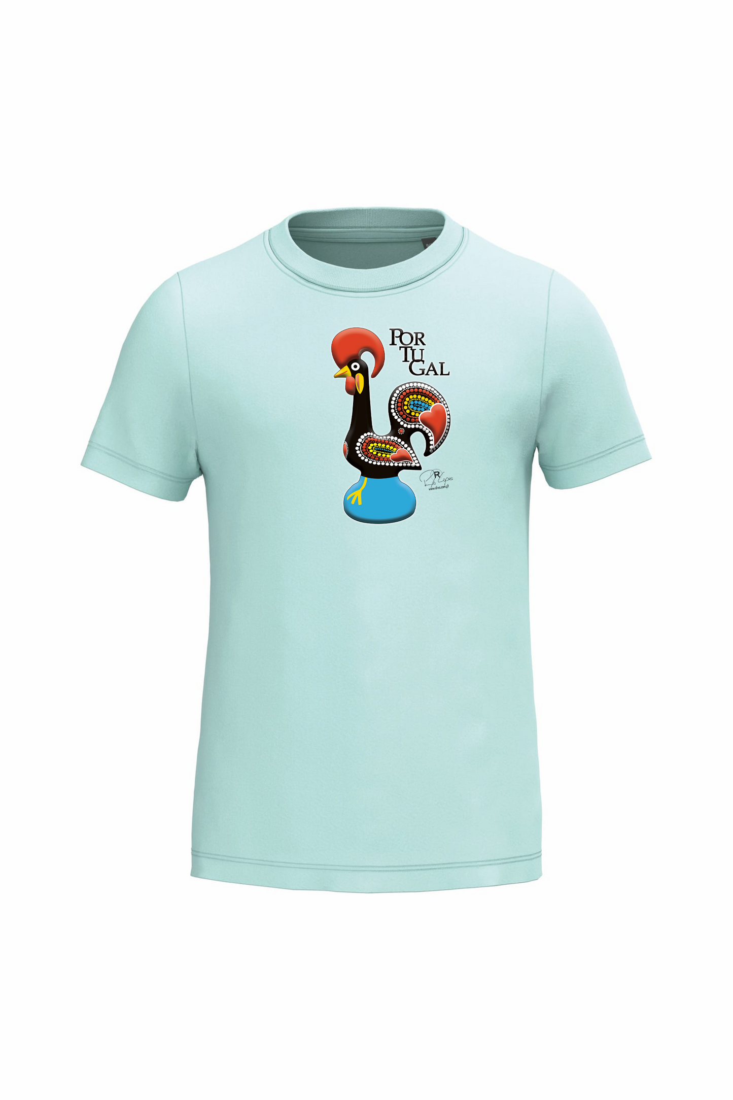 T-shirt de Criança Kariban Galo de Barcelos