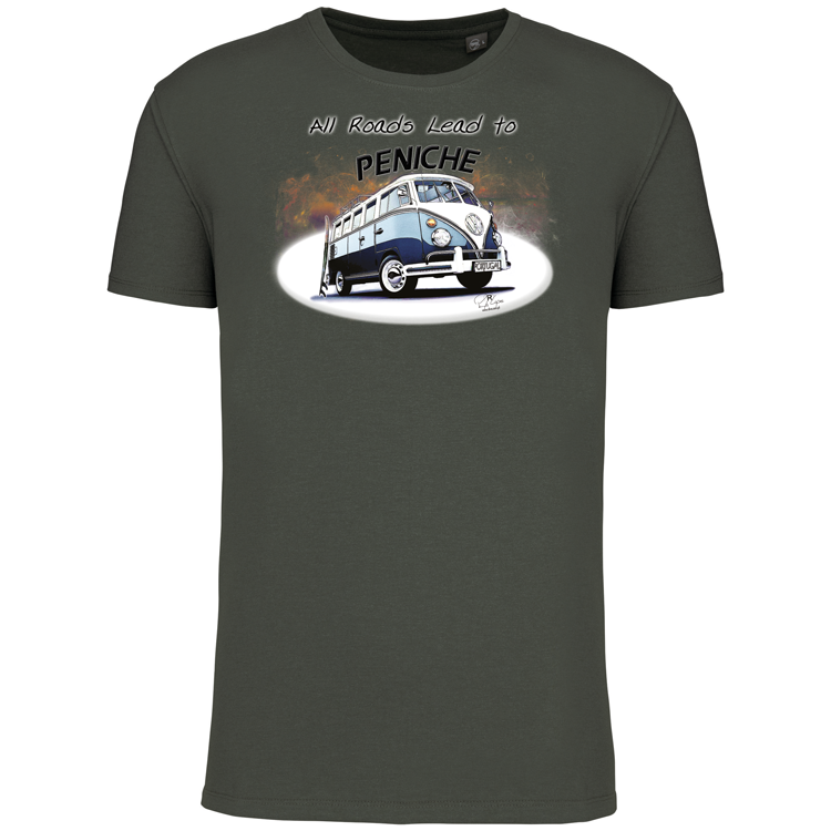 T-Shirt Algodão Biológico All Roads Lead to Peniche