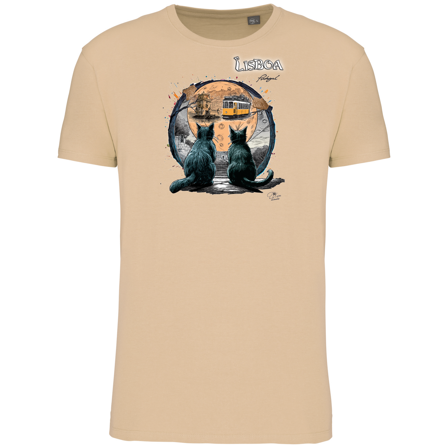 T-Shirt Algodão Biológico Luar Lisboa