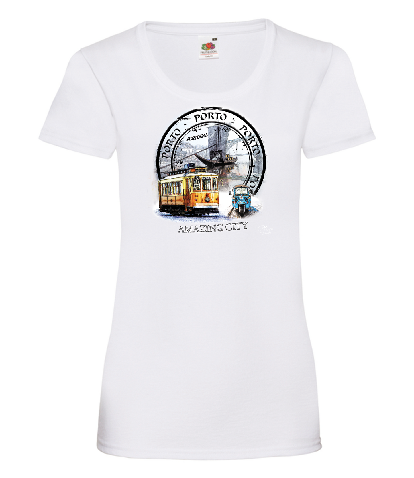 T-shirt Senhora Amazing City Porto