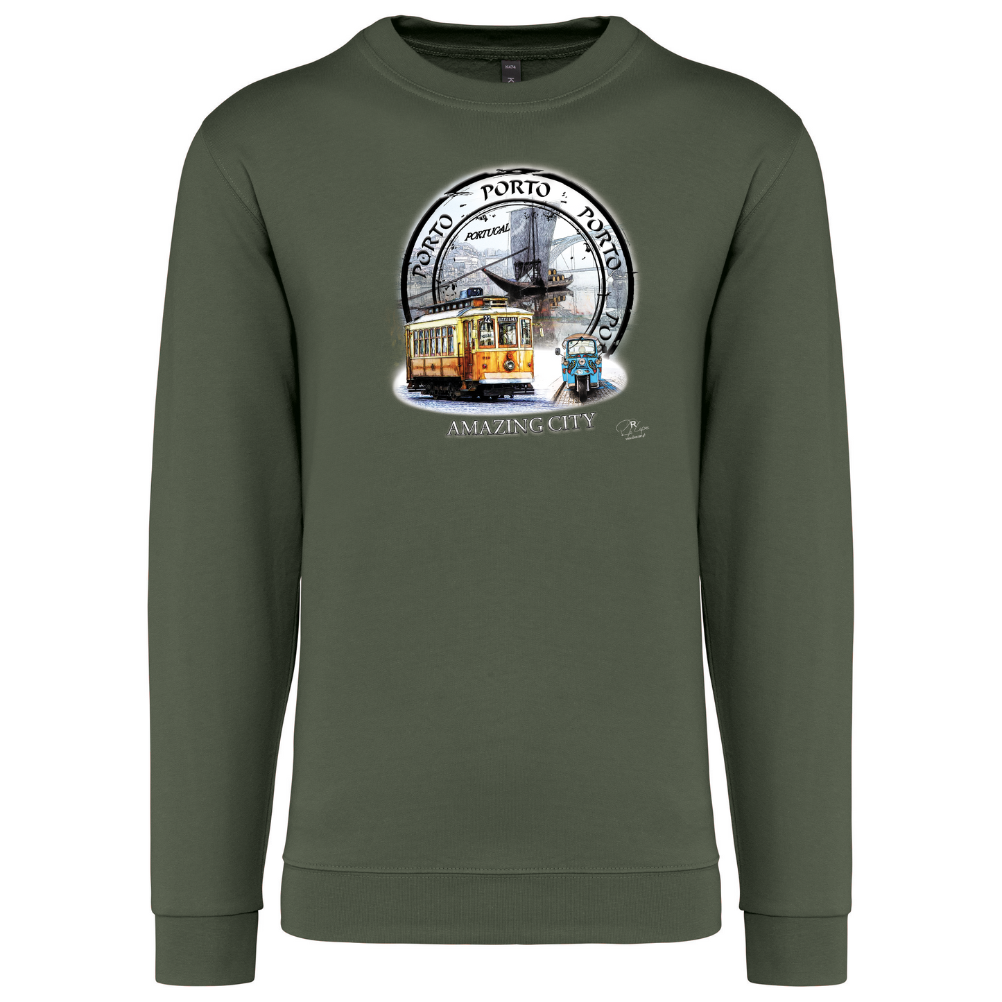 Sweatshirt Kariban sem Capuz Amazing City Porto