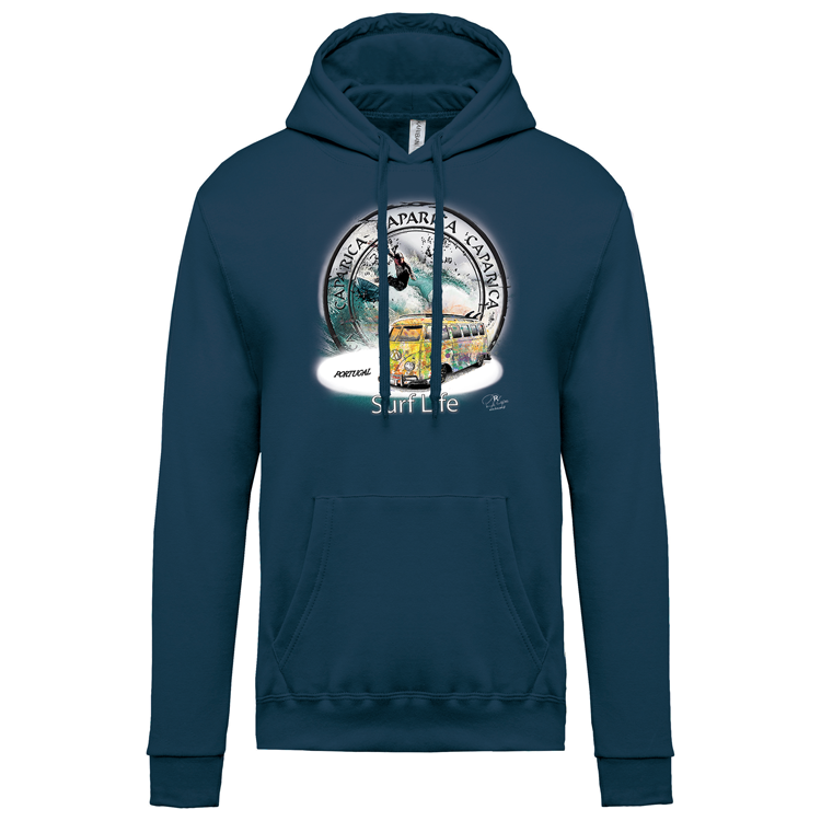 Sweatshirt Kariban com Capuz Surf Life Caparica